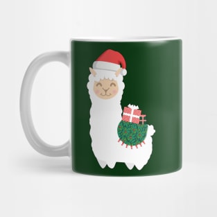 Cute Christmas Llama Mug